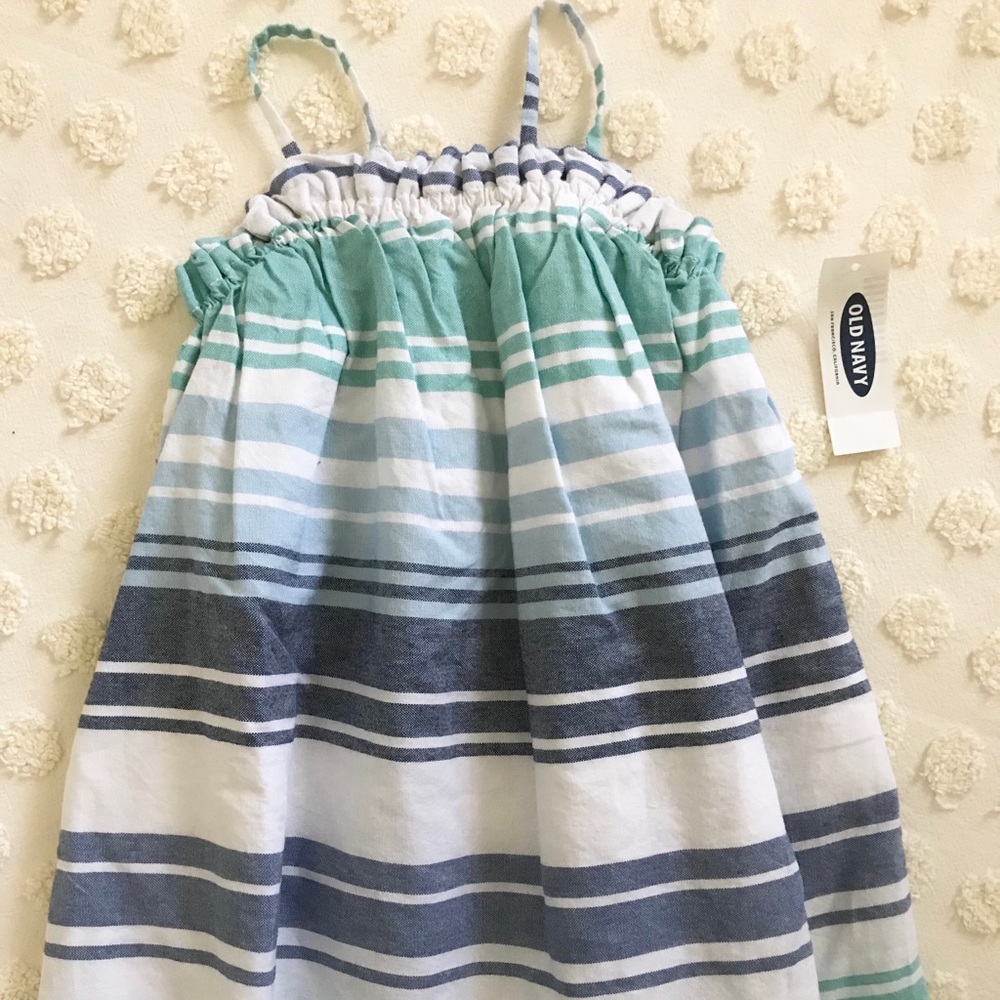 Old Navy Linen Stripe Summer Dress